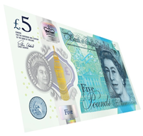Correct use of a banknote image at 20 degrees