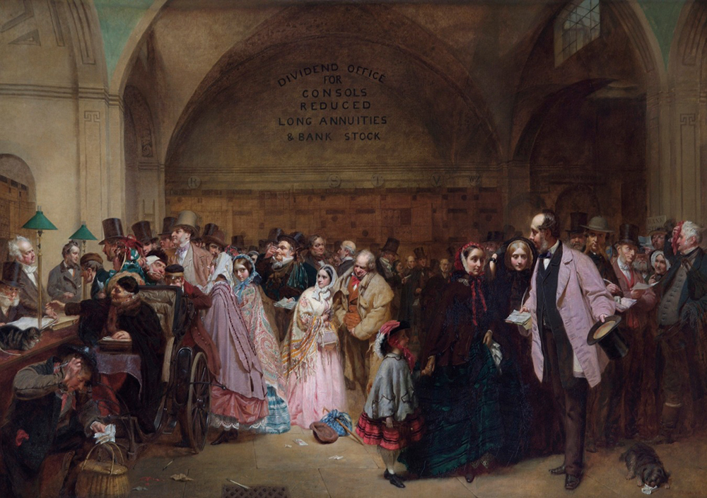 Dividend Day at the Bank of England painting